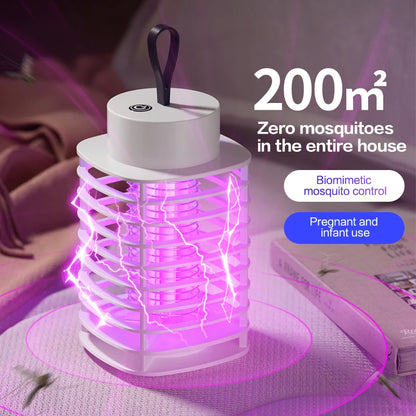 5V Silent Mosquito Killer Lamp, Portable Electric Swatter, Indoor Bedroom & Outdoor Mosquito Repeller Insect Fly Trap Bug Zapper