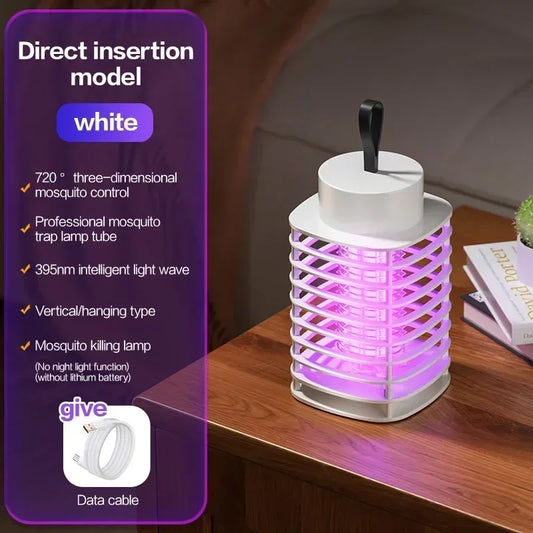5V Silent Mosquito Killer Lamp, Portable Electric Swatter, Indoor Bedroom & Outdoor Mosquito Repeller Insect Fly Trap Bug Zapper