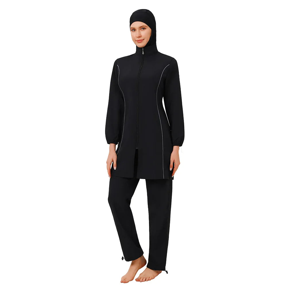 Muslim Women Hijab Swimsuit Swimwear Islam Full Cover Burkini Arab Modest Beachwear Bathing Suit Surf Swim Wear Maillot De Bain