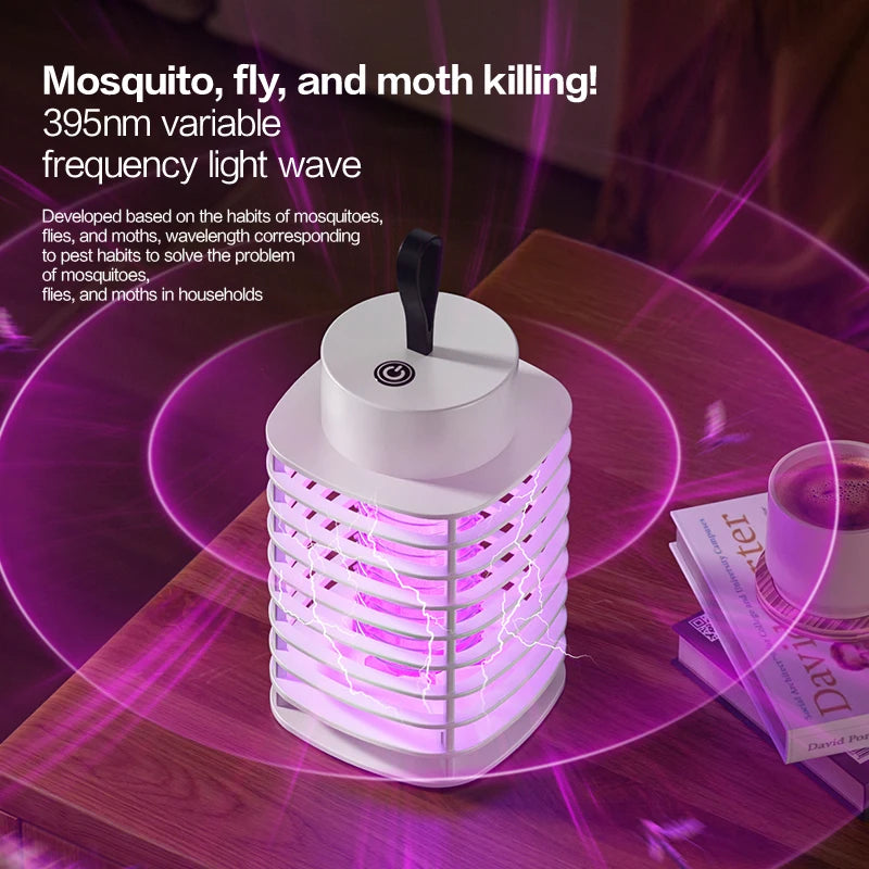 5V Silent Mosquito Killer Lamp, Portable Electric Swatter, Indoor Bedroom & Outdoor Mosquito Repeller Insect Fly Trap Bug Zapper